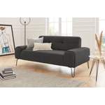 2 & 3 Sitzer Sofa, in der Farbe Schwarz, aus Metall, Vorschaubild