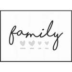 Family Hearts der Marke My Fam Poster I Individuelle Familienposter