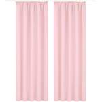 Vorhang von home affaire, in der Farbe Rosa, aus Polyester, andere Perspektive, Vorschaubild