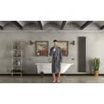 Sauna-Textilie von carlo colucci, in der Farbe Grau, aus Baumwolle, andere Perspektive, Vorschaubild