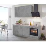 Küchenzeile von wiho Küchen, in der Farbe Grau, aus Holzwerkstoff, andere Perspektive, Vorschaubild