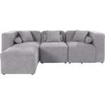 2 & 3 Sitzer Sofa von andas, in der Farbe Grau, aus Teilmassiv, andere Perspektive, Vorschaubild