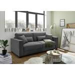 2 & 3 Sitzer Sofa von ED-Lifestyle, in der Farbe Grau, aus Textil, Vorschaubild