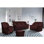 2 & 3 Sitzer Sofa von Livetastic, in der Farbe Rot, aus Leder, andere Perspektive, Vorschaubild