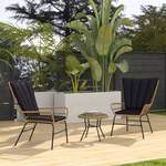 Gartenmöbel-Set von Outsunny, in der Farbe Schwarz, andere Perspektive, Vorschaubild