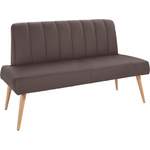 Sitzbank von exxpo - sofa fashion, in der Farbe Braun, aus Kunstleder, andere Perspektive, Vorschaubild