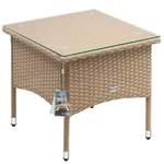 Polyrattan Beistelltisch der Marke Casaria®