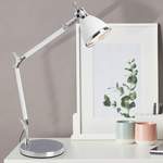 Schreibtischlampe von Brilliant, in der Farbe Weiss, aus Metall, andere Perspektive, Vorschaubild