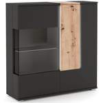 Highboard von COTTA, in der Farbe Schwarz, aus Holz, andere Perspektive, Vorschaubild