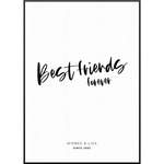 Best Friends der Marke My Fam Poster I Individuelle Familienposter