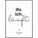 Du Ich der Marke My Fam Poster I Individuelle Familienposter