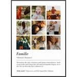 Personalisiertes Fotoposter der Marke My Fam Poster I Individuelle Familienposter