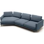 Wohnlandschafte von Hülsta Sofa, in der Farbe Blau, aus Leder, andere Perspektive, Vorschaubild