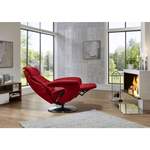 Relaxsessel von Valdera, in der Farbe Rot, aus Leder, andere Perspektive, Vorschaubild