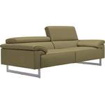2 & 3 Sitzer Sofa von Egoitaliano, in der Farbe Grün, aus Leder, andere Perspektive, Vorschaubild