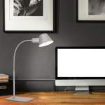 Schreibtischlampe von Briloner, in der Farbe Grau, aus Metall, andere Perspektive, Vorschaubild
