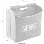 Zeitungsständer von locker, in der Farbe Grau, andere Perspektive, Vorschaubild