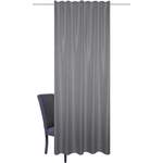 Gardine von Home Basics, in der Farbe Grau, aus Textil, andere Perspektive, Vorschaubild