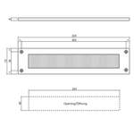 Hausnummer von Intersteel, in der Farbe Gold, aus Messing, andere Perspektive, Vorschaubild