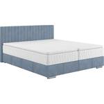 Boxspringbett von INOSIGN, in der Farbe Blau, aus Polyester, andere Perspektive, Vorschaubild