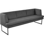 Sitzbank von K+W Komfort & Wohnen, in der Farbe Grau, aus Leder, andere Perspektive, Vorschaubild