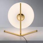 Beistelltischlampe von Flos, in der Farbe Gold, aus Metall, andere Perspektive, Vorschaubild