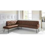 Eckbank von exxpo - sofa fashion, in der Farbe Braun, aus Microfaser, Vorschaubild