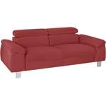 2 & 3 Sitzer Sofa von COTTA, in der Farbe Rot, aus Microfaser, andere Perspektive, Vorschaubild