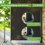 Sichtschutz von Casaria®, in der Farbe Grau, aus Polyester, andere Perspektive, Vorschaubild