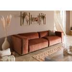 2 & 3 Sitzer Sofa von Massivmoebel24, in der Farbe Rot, aus Holz, andere Perspektive, Vorschaubild