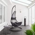 Loungemöbel-Garte von Bessagi Garden, in der Farbe Schwarz, aus Metall, andere Perspektive, Vorschaubild