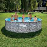 Schwimmbecke von Summerwaves, in der Farbe Grau, aus Kunststoff, andere Perspektive, Vorschaubild