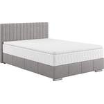 Boxspringbett von INOSIGN, in der Farbe Grau, aus Polyester, andere Perspektive, Vorschaubild