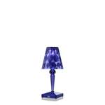 Schreibtischlampe von Kartell, in der Farbe Blau, aus Acryl, andere Perspektive, Vorschaubild