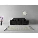 2 & 3 Sitzer Sofa von Guido Maria Kretschmer Home&Living, in der Farbe Schwarz, aus Samtvelours, Vorschaubild