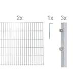 Doppelstab-Zaunmatten-Grundset der Marke ALWA