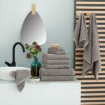 Badetücher von home affaire, in der Farbe Grau, aus Frottier, andere Perspektive, Vorschaubild