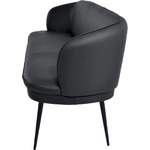Sitzbank von K+W Komfort & Wohnen, in der Farbe Schwarz, aus Leder, andere Perspektive, Vorschaubild