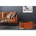 Sitzbank von MID.YOU, in der Farbe Orange, aus Holzwerkstoff, andere Perspektive, Vorschaubild