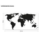 Weltkarte der Marke Klebefieber