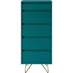 Highboard von Salesfever, in der Farbe Gold, aus Holzwerkstoff, andere Perspektive, Vorschaubild