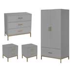 4-tlg. Schlafzimmer-Set der Marke Canora Grey