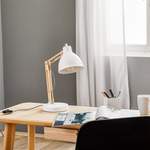 Schreibtischlampe von Lamkur, in der Farbe Weiss, aus Holz, andere Perspektive, Vorschaubild