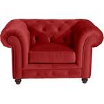 Chesterfield-Sessel von Max Winzer®, in der Farbe Rot, aus Holzwerkstoff, Vorschaubild