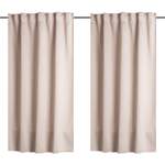 Vorhang von Home Basics, in der Farbe Beige, aus Polyester, andere Perspektive, Vorschaubild