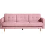 2 & 3 Sitzer Sofa von Max Winzer®, in der Farbe Rosa, aus Samtvelours, Vorschaubild
