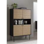 Highboard Schwarz/Eiche der Marke Red Living