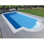 Schwimmbecke von KWAD, in der Farbe Weiss, aus Beton, andere Perspektive, Vorschaubild