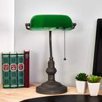 Schreibtischlampe von Clayre&Eef, in der Farbe Grün, aus Glas, andere Perspektive, Vorschaubild