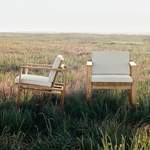 Gartenstuhl von Carl Hansen, in der Farbe Braun, aus Teakholz, andere Perspektive, Vorschaubild